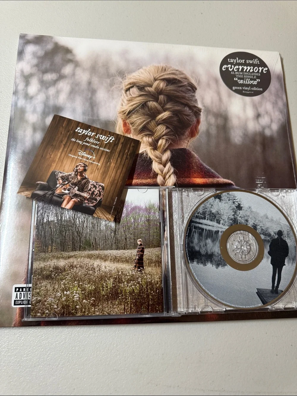 Taylor swift “evermore” vinyl and CD